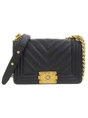 Chanel V-Stitch Mini Boy Shoulder Bag